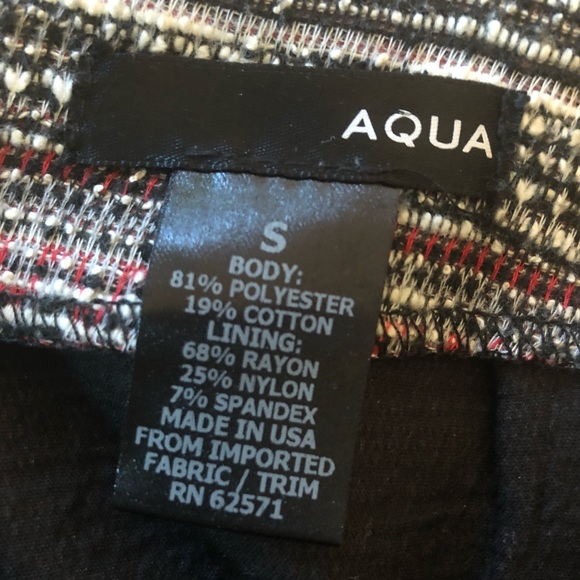 AQUA knitted patterned faux wrap skort - Picture 5 of 5